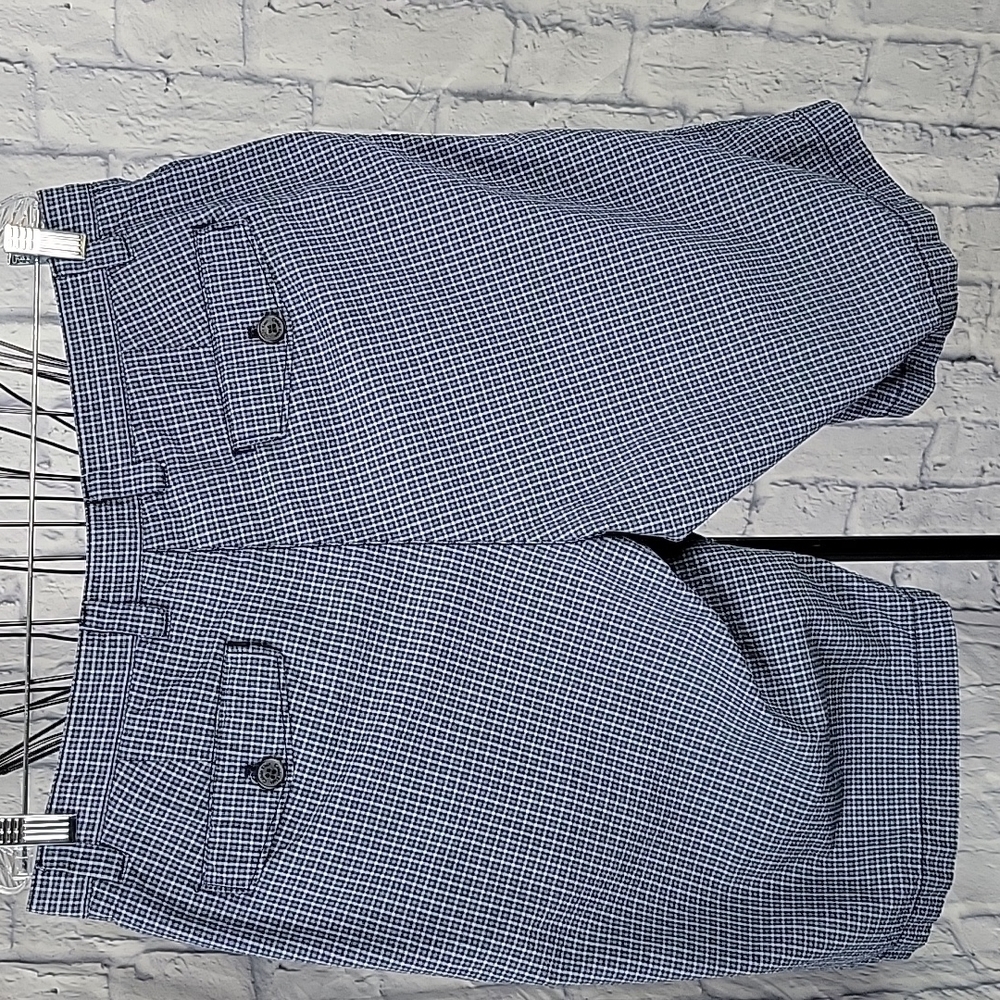 CALVIN KLEIN Men's Blue Striped Shorts Size 34 - Picture 6 of 7